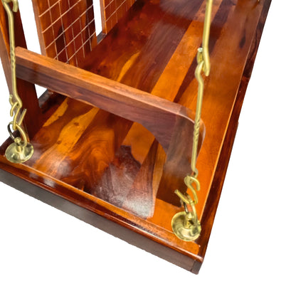 Swing Back & Side Support | Honey Finish